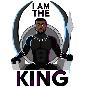 marvel black panther animated messaging sticker