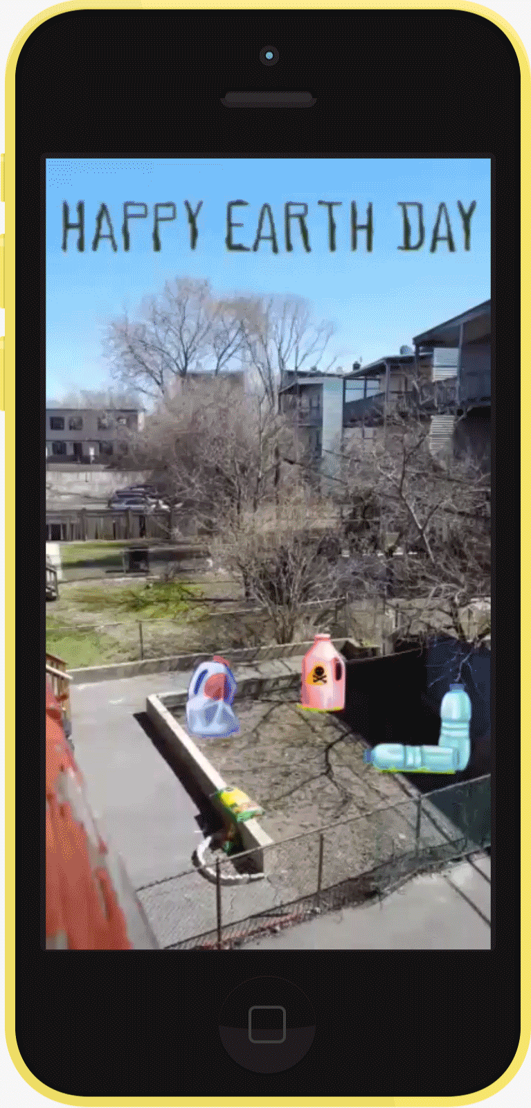 earth day snapchat augmented reality lens effect