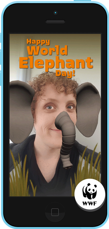 World Elephant Day AR effect demo