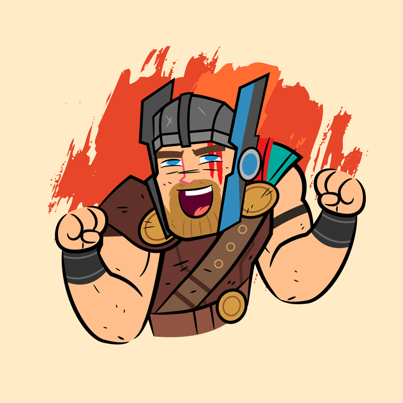 Thor Ragnarok Animated Sticker