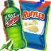 Mountain Dew and Ruffles chips